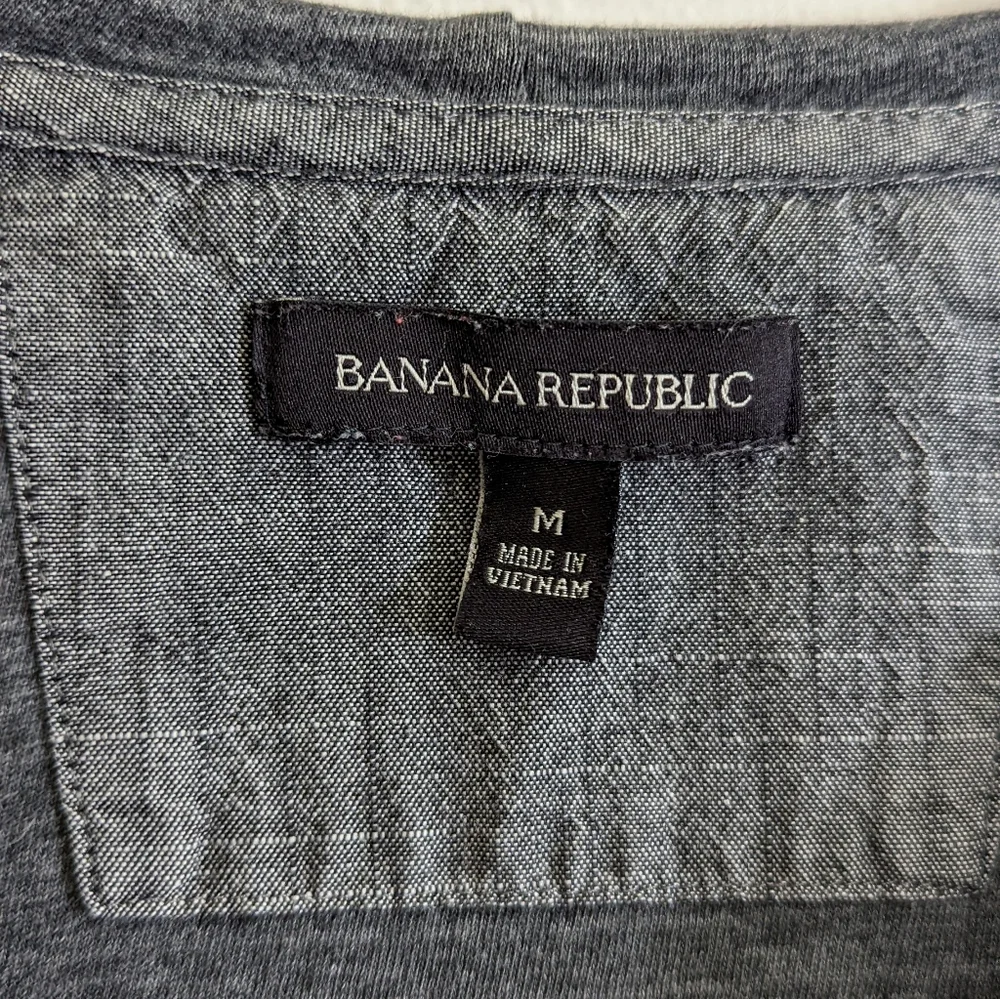 Banana Republic | Hooded Quarter Button Textured Sweatshirt